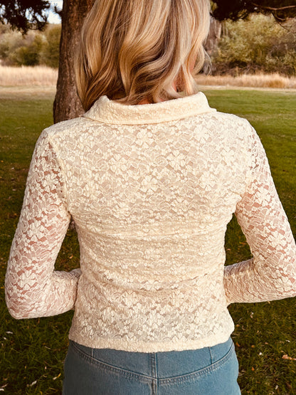 Beautiful Things Lace Blouse