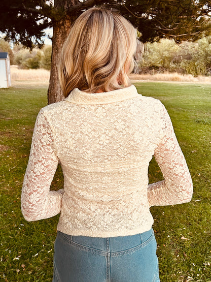 Beautiful Things Lace Blouse