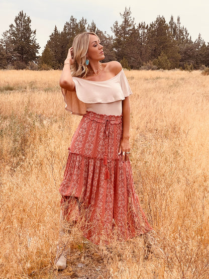 Easy Cowboy Paisley Skirt