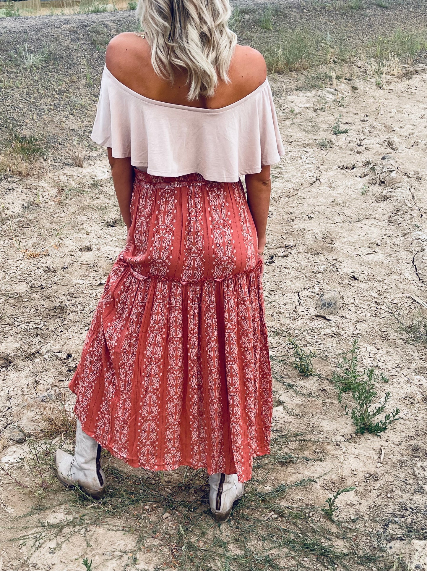 Easy Cowboy Paisley Skirt