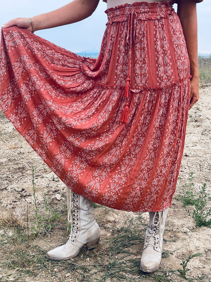 Easy Cowboy Paisley Skirt