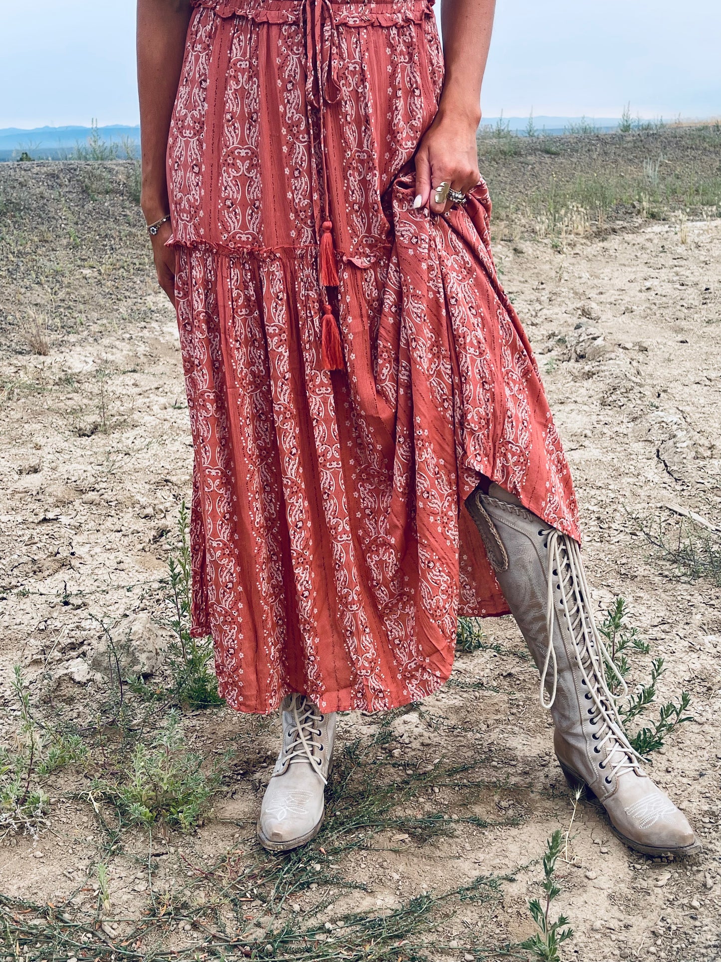 Easy Cowboy Paisley Skirt