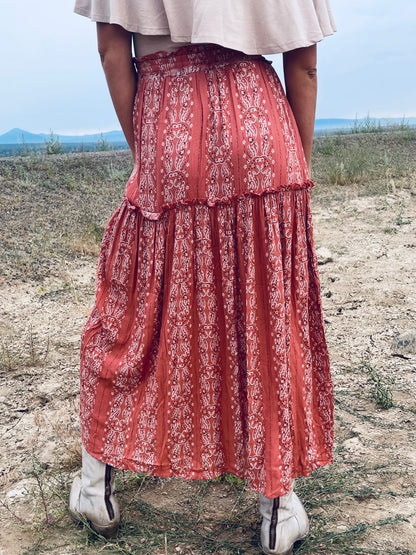 Easy Cowboy Paisley Skirt