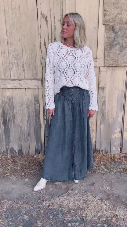 Punchy Cowgirl Maxi Skirt